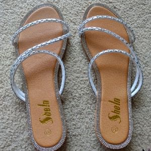 Rhinestone Sandals Bling New